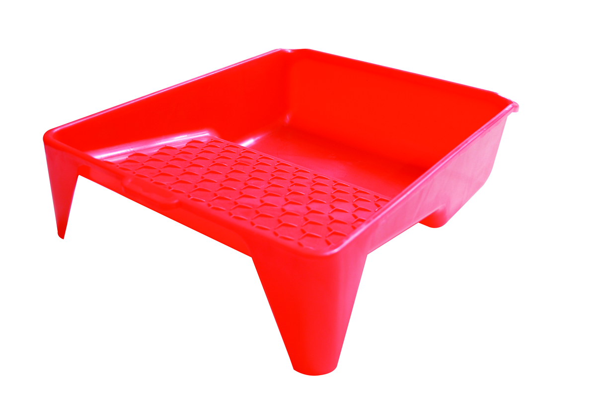 Red Plastic Paint Tray